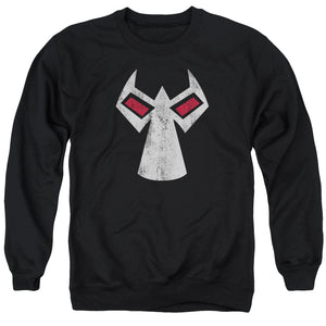 AN OFFCIALLY LICENSED BATMAN BANE MASK ADULT UNISEX CREWNECK SWEATSHIRT BLACK