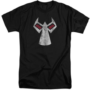 AN OFFCIALLY LICENSED BATMAN BANE MASK MEN'S TALL FIT T-SHIRT BLACK