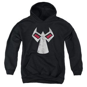 AN OFFCIALLY LICENSED BATMAN BANE MASK YOUTH HOODIE BLACK