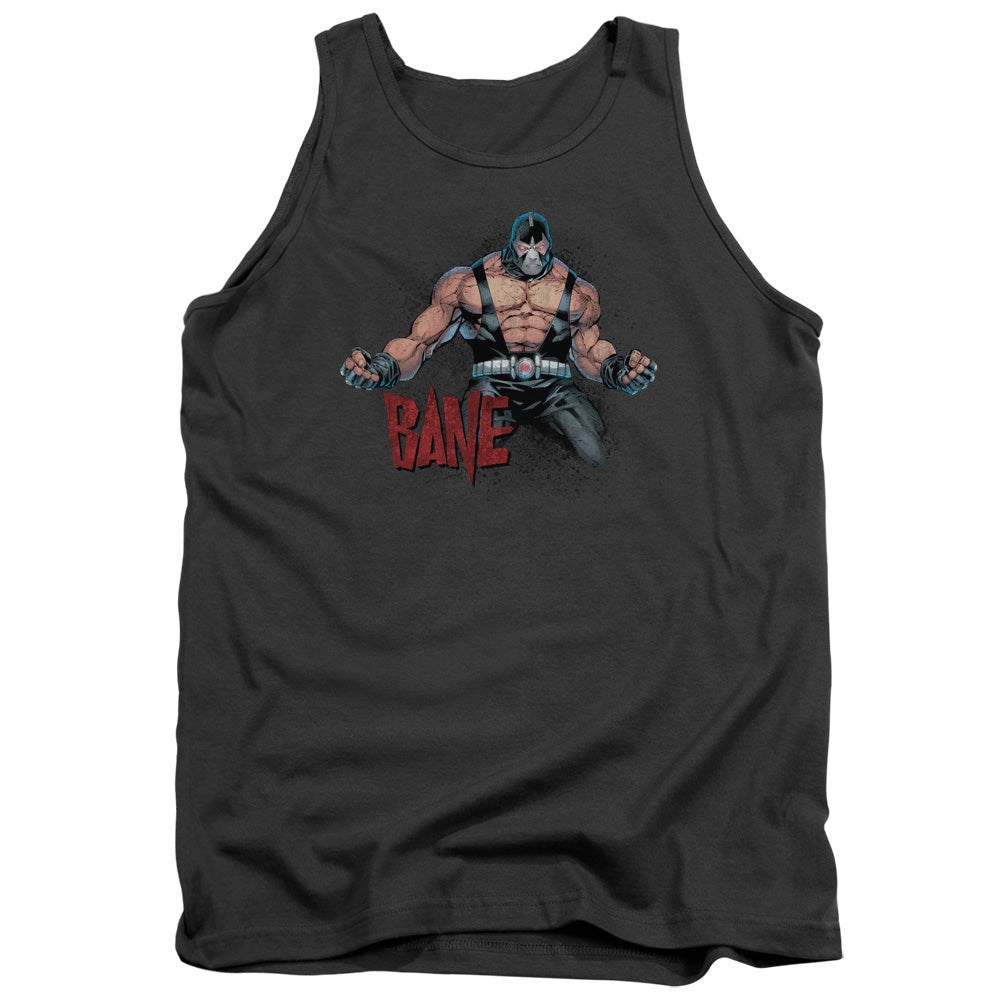 AN OFFCIALLY LICENSED BATMAN BANE FLEX ADULT UNISEX TANK TOP CHARCOAL