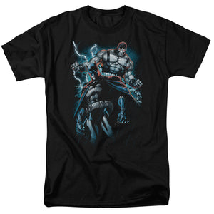 AN OFFCIALLY LICENSED BATMAN EVIL RISING MEN'S REGULAR FIT T-SHIRT BLACK