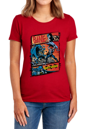 AN OFFCIALLY LICENSED BATMAN EPIC BATTLE WOMEN'S REGULAR FIT T-SHIRT ROYAL