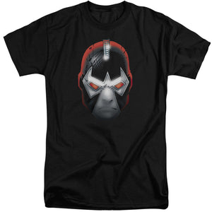 AN OFFCIALLY LICENSED BATMAN BANE HEAD MEN'S TALL FIT T-SHIRT BLACK