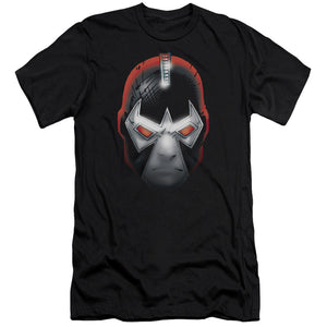 AN OFFCIALLY LICENSED BATMAN BANE HEAD MEN'S PREMIUM SLIM FIT T-SHIRT BLACK
