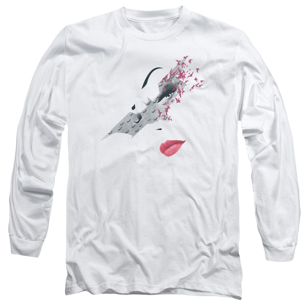 Dark Knight Rises Bat Mask Licensed Adult Unisex Long Sleeve T-Shirt MD-LG