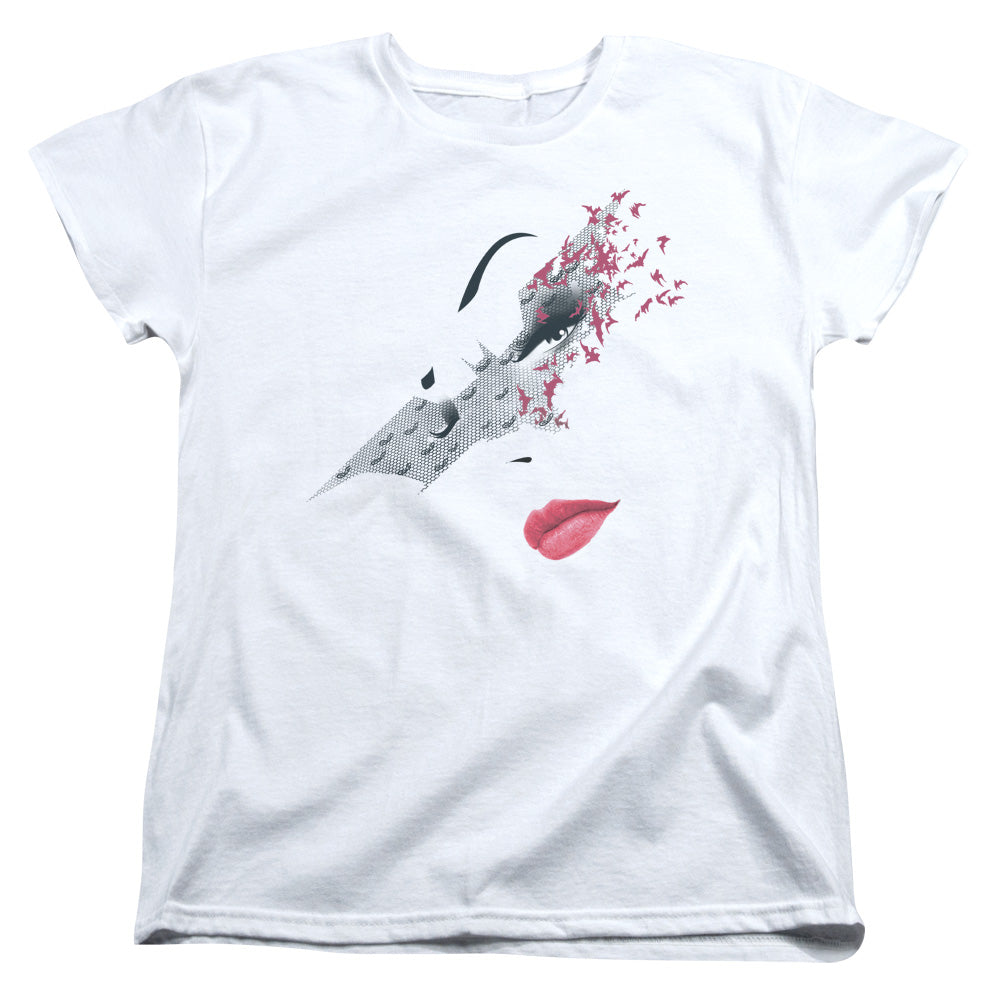 Dark Knight Rises Bat Mask Licensed Women's T-Shirt Regular Fit SM-2X