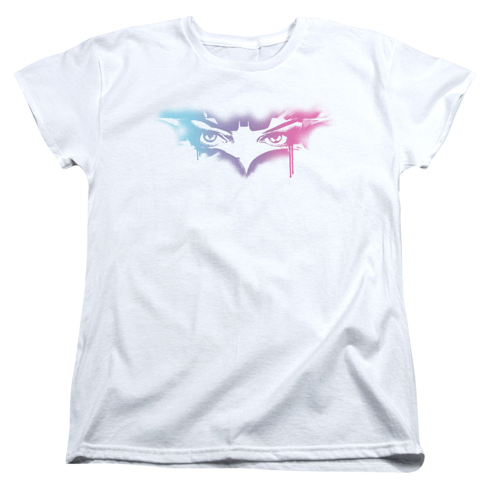 Dark Knight Rises Spray Cat Licensed Women's T-Shirt Regular Fit LG
