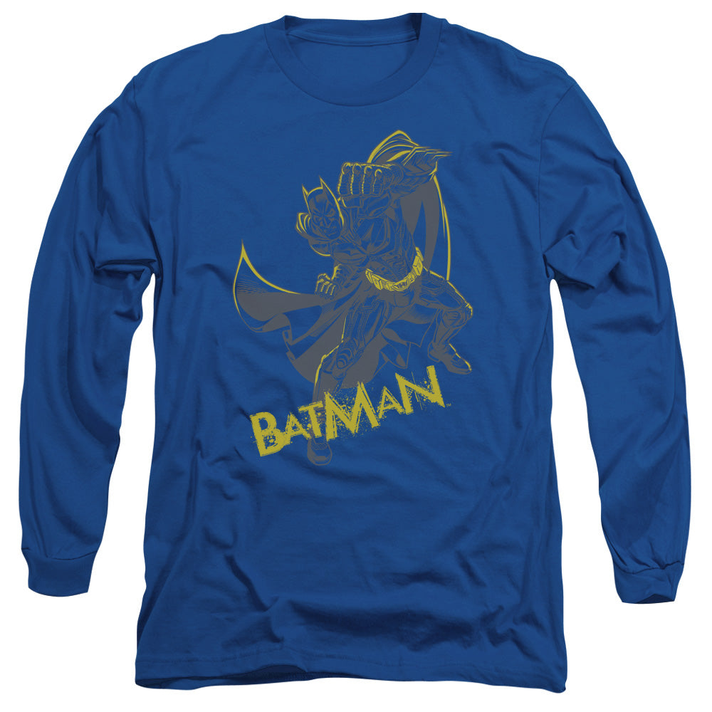 Dark Knight Rises Left Hook Licensed Adult Unisex Long Sleeve T-Shirt LG