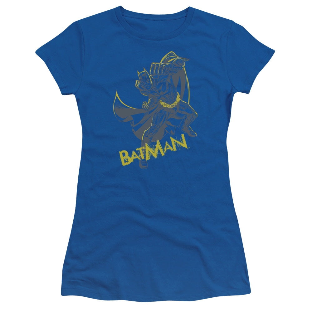 Dark Knight Rises Left Hook Licensed Women's T-Shirt Juniors LG-XL