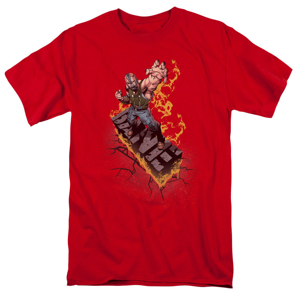 Dark Knight Rises Bane On Fire Licensed Adult Unisex T-Shirt Regular Fit Tee