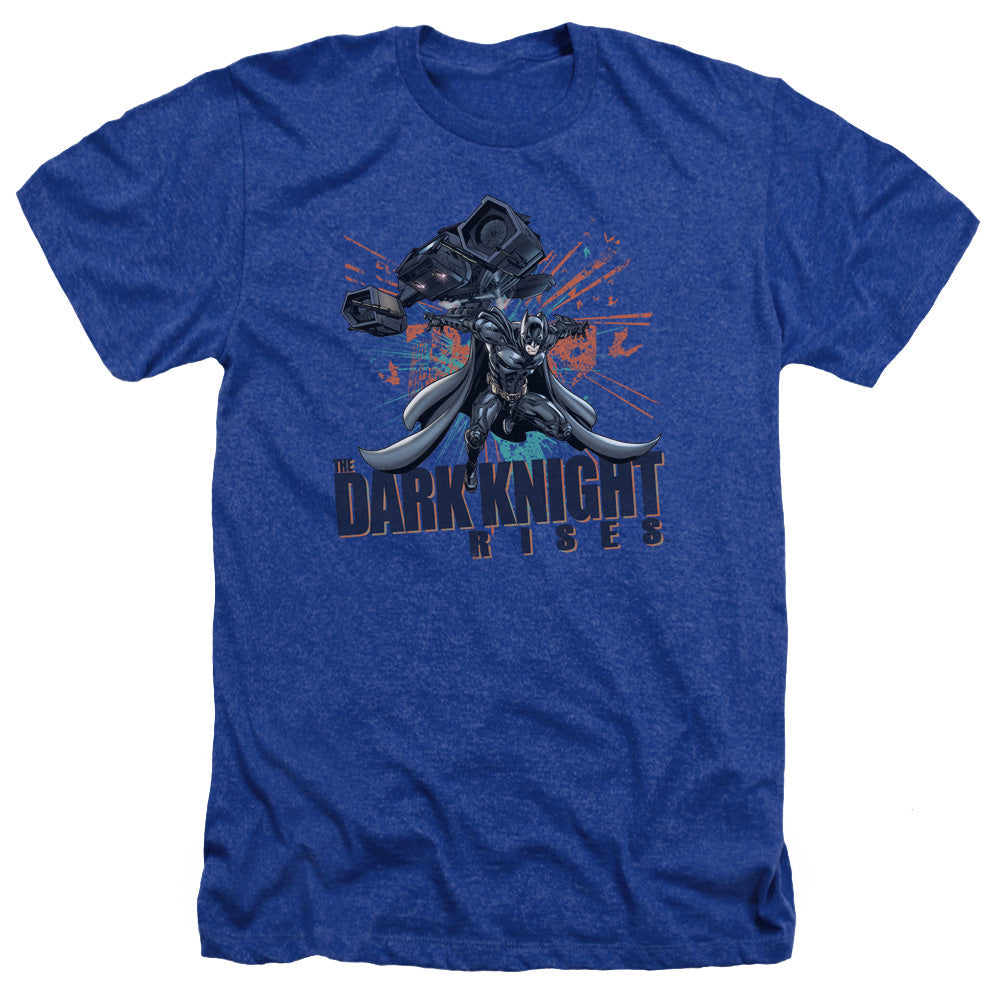 Dark Knight Rises Batwing Licensed Adult Unisex T-Shirt Heather Tee LG