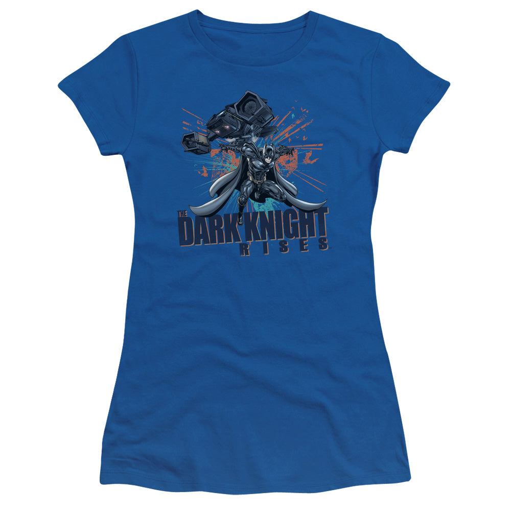 Dark Knight Rises Batwing Licensed Women's T-Shirt Juniors LG