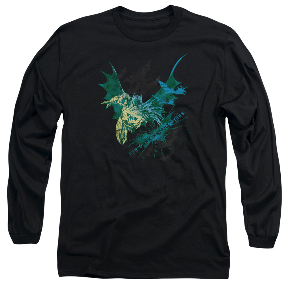 Dark Knight Rises Batarang Licensed Adult Unisex Long Sleeve T-Shirt LG