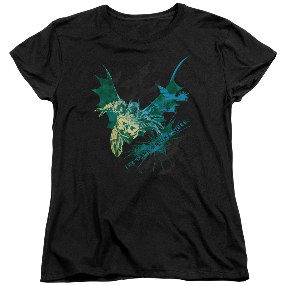 Dark Knight Rises Batarang Licensed Women's T-Shirt Regular Fit LG