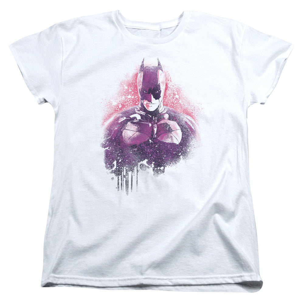 Dark Knight Rises Spray Bat Licensed Women's T-Shirt Regular Fit MD-LG
