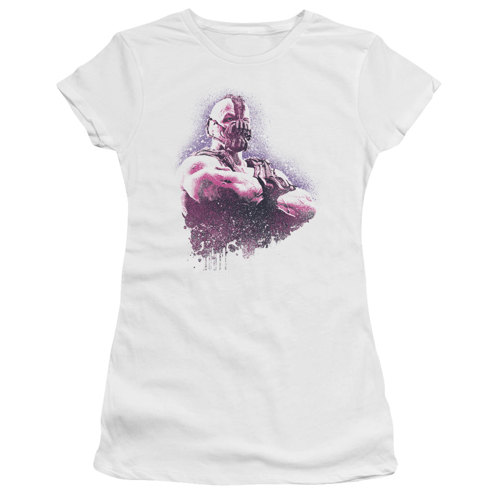Dark Knight Rises Spray Bane Licensed Women's T-Shirt Juniors LG
