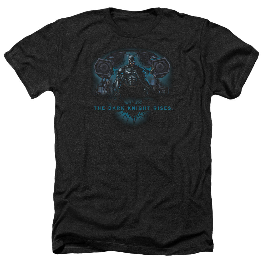 Dark Knight Rises Gothams Dark Knight Licensed Adult Unisex T-Shirt Heather Tee