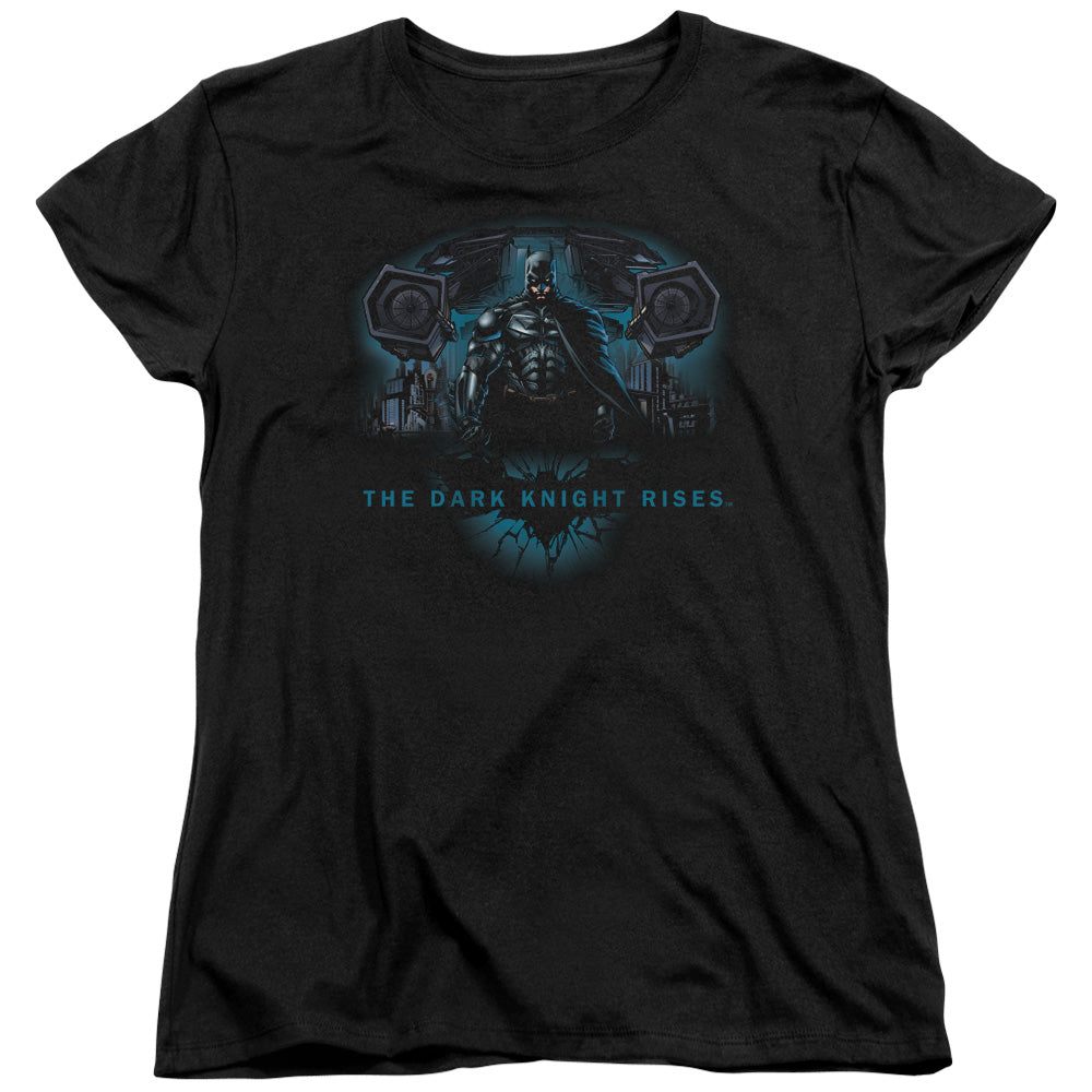 Dark Knight Rises Gothams Dark Knight Licensed Women's T-Shirt Regular Fit LG-XL