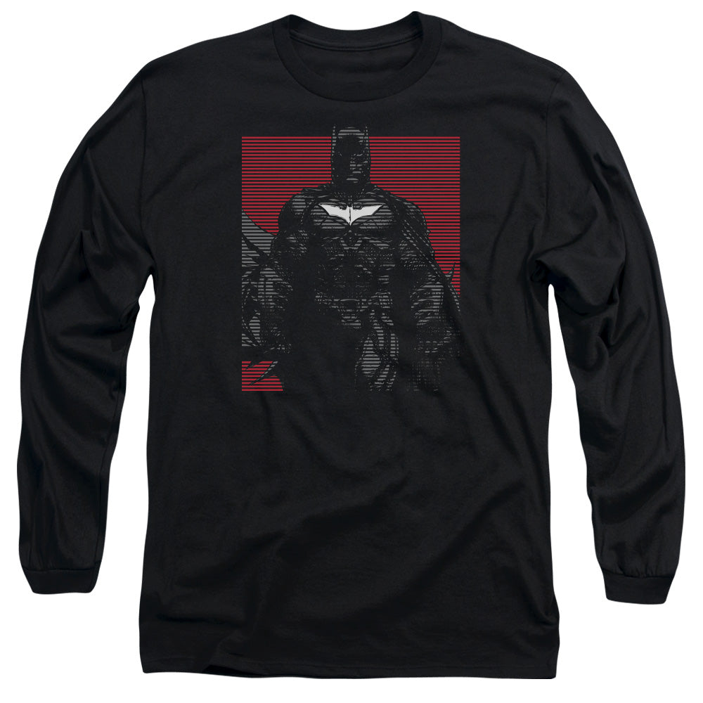 Dark Knight Rises Bat Lines Licensed Adult Unisex Long Sleeve T-Shirt MD-LG
