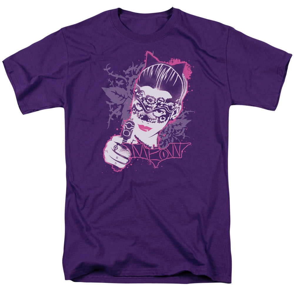 Dark Knight Rises Masked Kitty Licensed Adult Unisex T-Shirt Regular Fit Tee