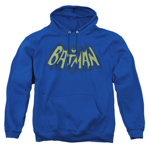 AN OFFCIALLY LICENSED BATMAN SHOW BAT LOGO ADULT UNISEX PULLOVER HOODIE ROYAL