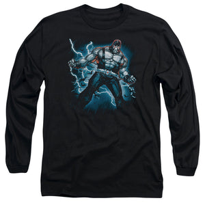 AN OFFCIALLY LICENSED BATMAN STORMY BANE MEN'S LONG SLEEVE T-SHIRT BLACK