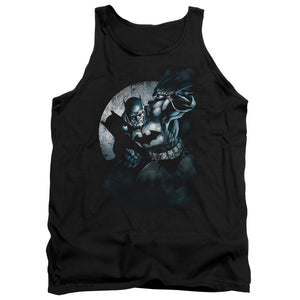 AN OFFCIALLY LICENSED BATMAN BATMAN SPOTLIGHT ADULT UNISEX TANK TOP BLACK