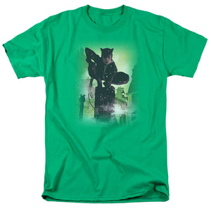 AN OFFCIALLY LICENSED BATMAN CATWOMAN #63 COVER MEN'S REGULAR FIT T-SHIRT KELLY GREEN