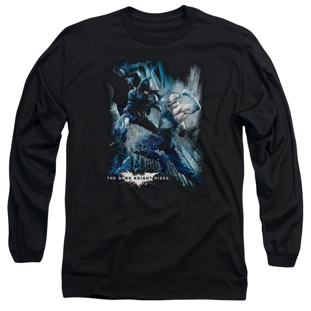 Dark Knight Rises Showdown Licensed Adult Unisex Long Sleeve T-Shirt LG