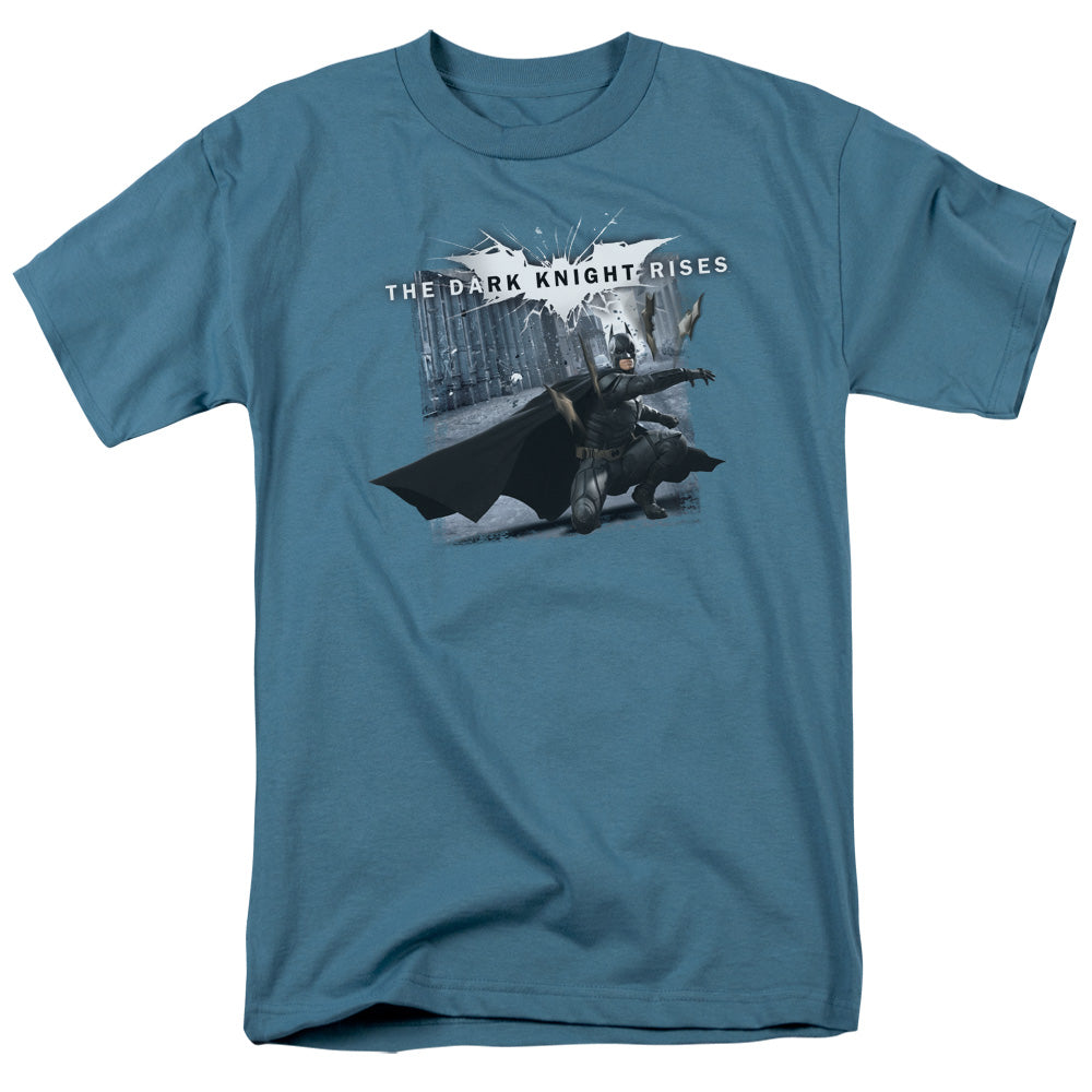 Dark Knight Rises Batarang Throw Licensed Adult Unisex T-Shirt Regular Fit Tee