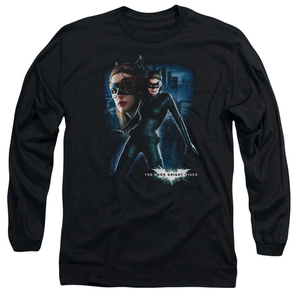 Dark Knight Rises Catwoman Licensed Adult Unisex Long Sleeve T-Shirt MD-LG