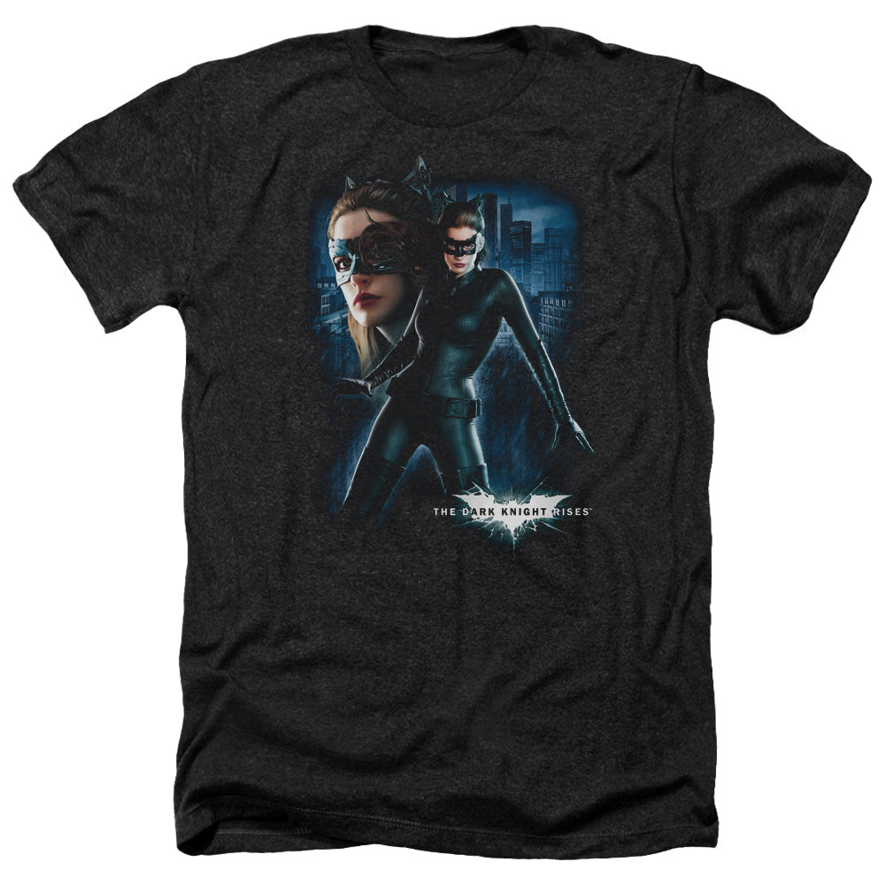 Dark Knight Rises Catwoman Licensed Adult Unisex T-Shirt Heather Tee LG