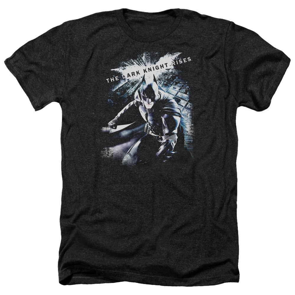Dark Knight Rises More Than A Man Licensed Adult Unisex T-Shirt Heather Tee LG