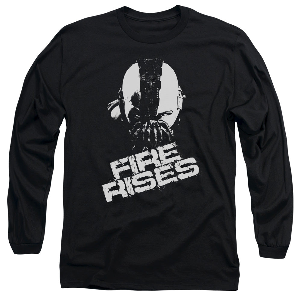 Dark Knight Rises Fire Rises Licensed Adult Unisex Long Sleeve T-Shirt MD-XL