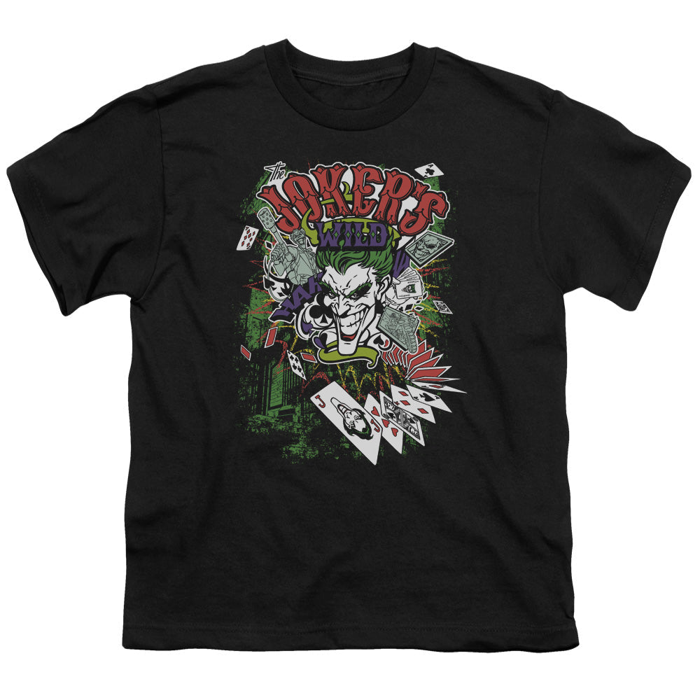 Batman Jokers Wild Licensed Kid's T-Shirt (Ages 4-7) XS-XL