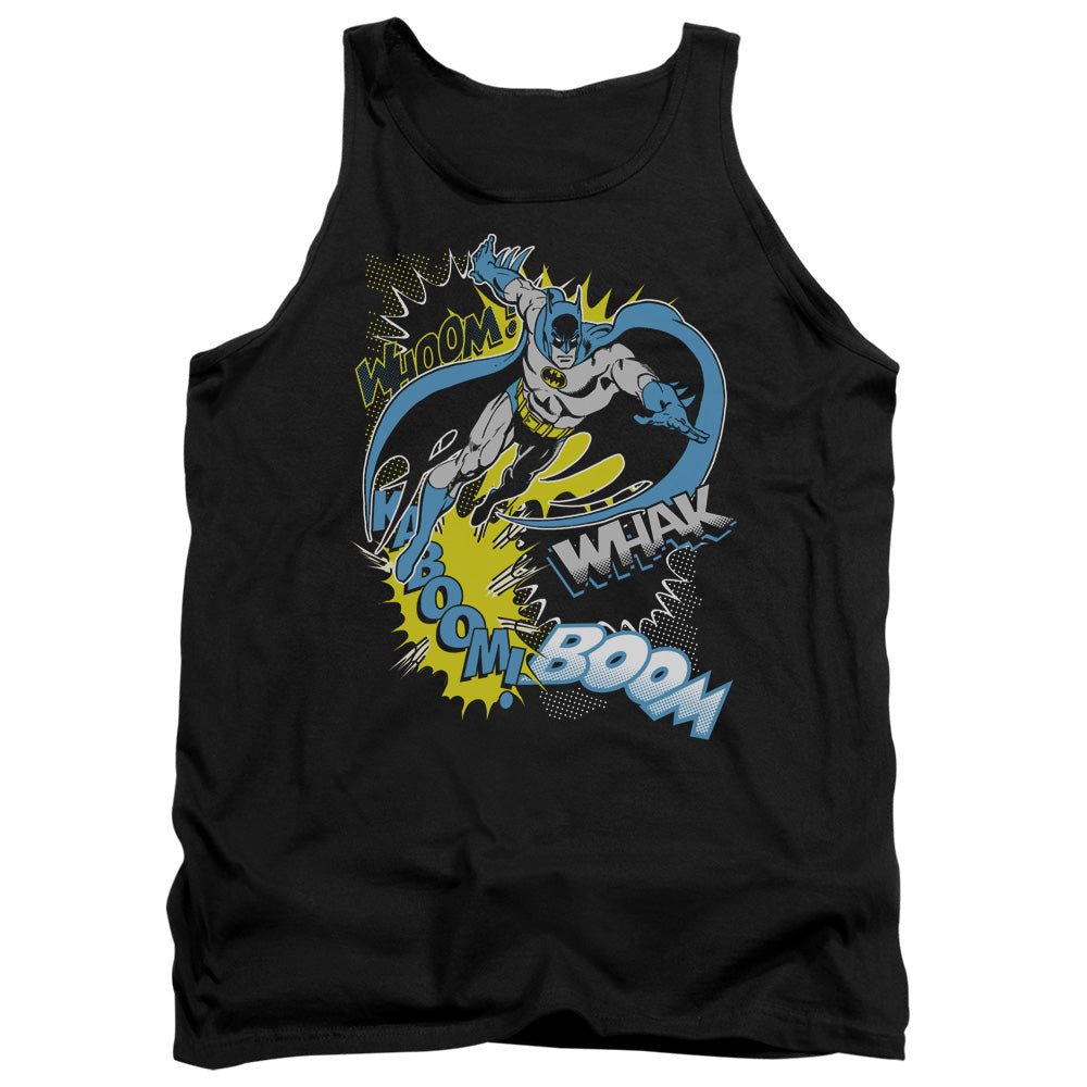 AN OFFCIALLY LICENSED BATMAN BAT EFFECTS ADULT UNISEX TANK TOP BLACK