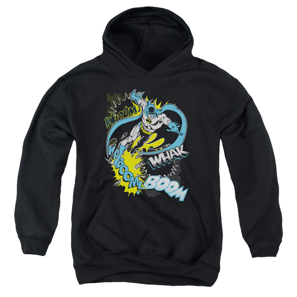 AN OFFCIALLY LICENSED BATMAN BAT EFFECTS YOUTH HOODIE BLACK