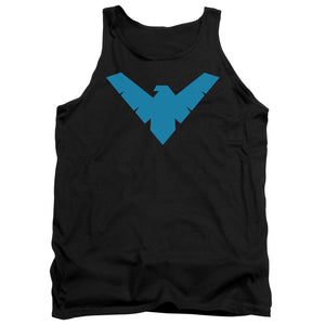 AN OFFCIALLY LICENSED BATMAN NIGHTWING SYMBOL ADULT UNISEX TANK TOP BLACK
