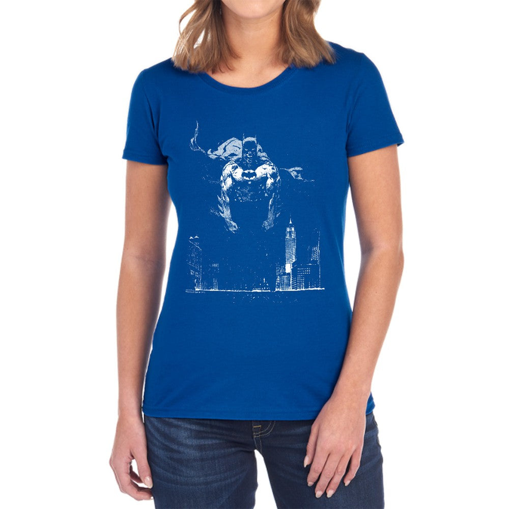 Batman Dirty City Licensed Women's T-Shirt Regular Fit SM-2X