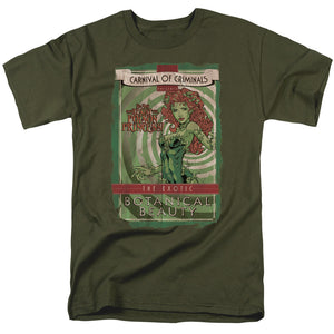 AN OFFCIALLY LICENSED BATMAN BOTANICAL BEAUTY MEN'S REGULAR FIT T-SHIRT MILITARY GREEN
