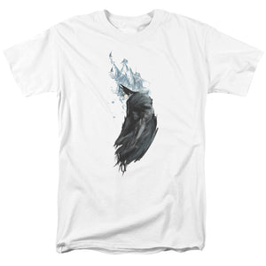 AN OFFCIALLY LICENSED BATMAN WASH MEN'S REGULAR FIT T-SHIRT WHITE