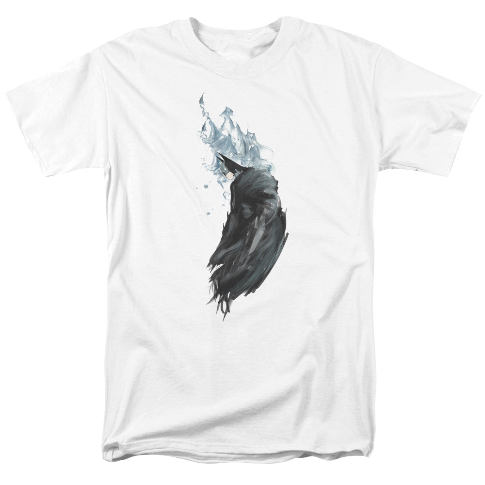 AN OFFCIALLY LICENSED BATMAN WASH MEN'S REGULAR FIT T-SHIRT WHITE