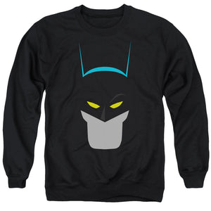 AN OFFCIALLY LICENSED BATMAN SIMPLIFIED ADULT UNISEX CREWNECK SWEATSHIRT BLACK