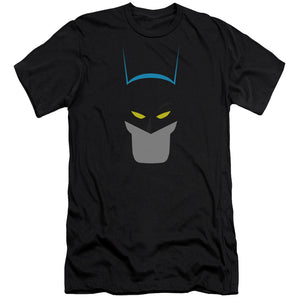 AN OFFCIALLY LICENSED BATMAN SIMPLIFIED MEN'S PREMIUM SLIM FIT T-SHIRT BLACK