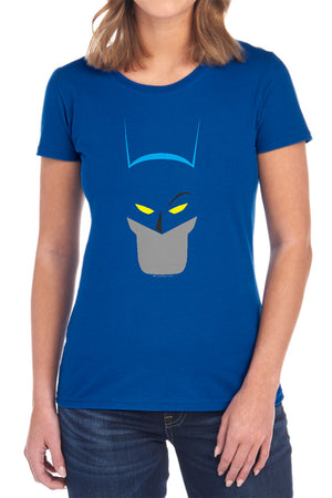 AN OFFCIALLY LICENSED BATMAN SIMPLIFIED WOMEN'S REGULAR FIT T-SHIRT BLACK