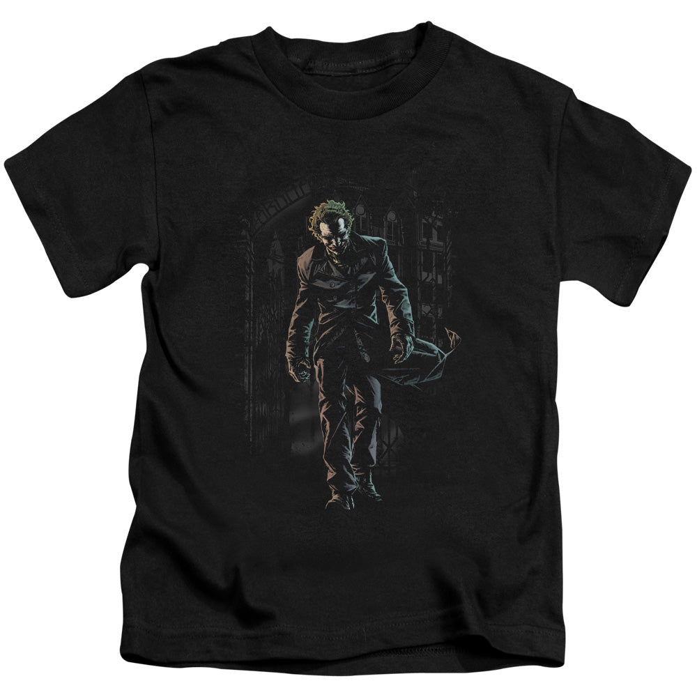 Batman Joker Leaves Arkham Licensed Kid's T-Shirt (Ages 4-7) XS-XL