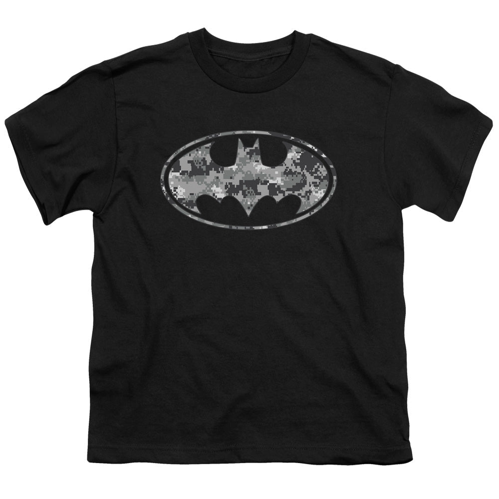 Batman Urban Camo Shield Licensed Kid's T-Shirt (Ages 4-7) XS-XL