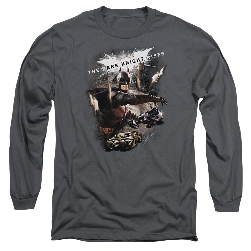 Dark Knight Rises Imagine The Fire Licensed Adult Unisex Long Sleeve T-Shirt LG