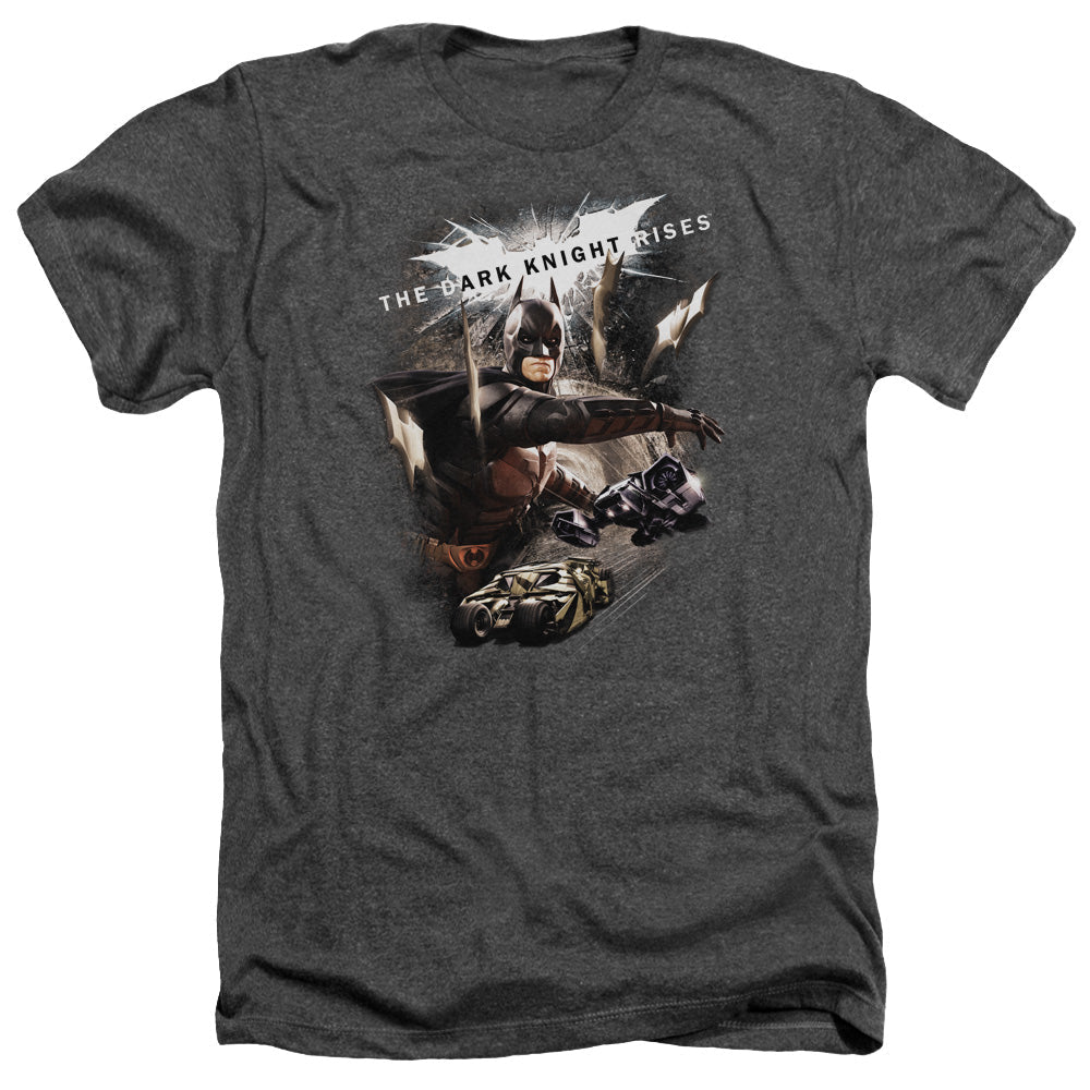 Dark Knight Rises Imagine The Fire Licensed Adult Unisex T-Shirt Heather Tee LG