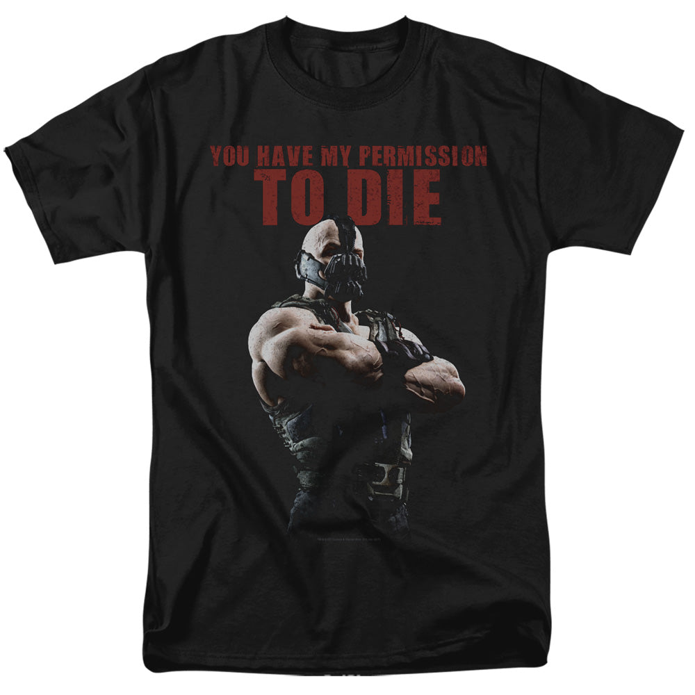Dark Knight Rises Permission To Die Licensed Adult Unisex T-Shirt SM-3X